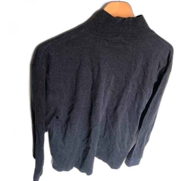 Talbots Grey Mock Neck Top Size Large - Picture 4 of 11